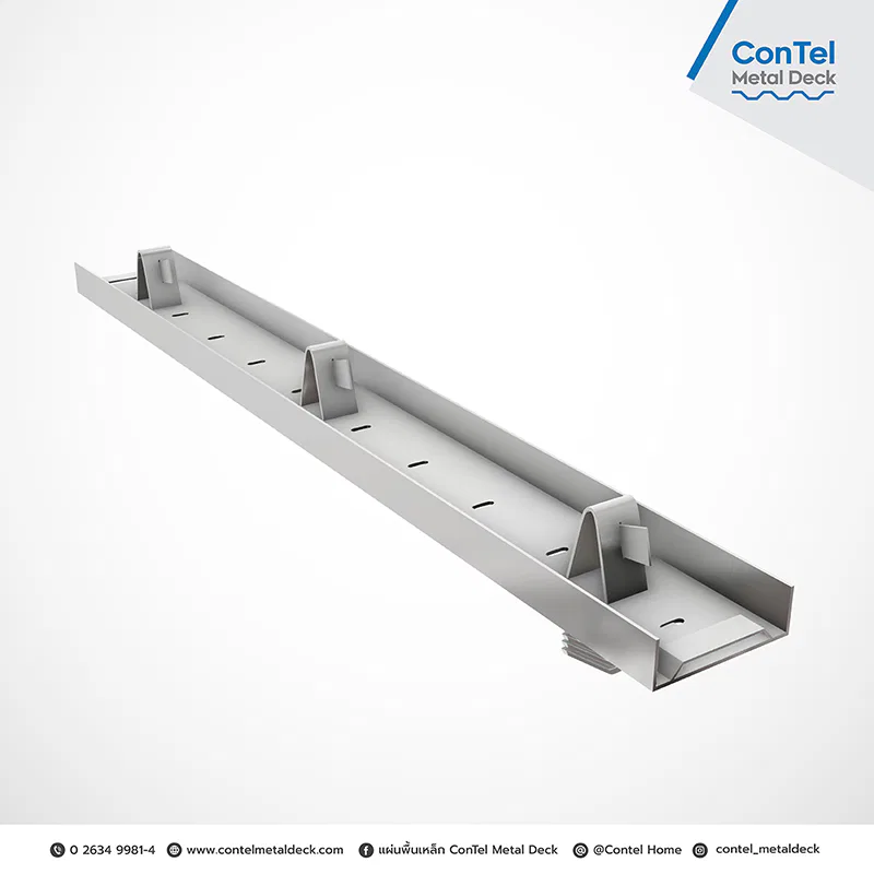 การพับปลายแผ่นพื้นเหล็กConTel Metal deckช่วยประหยัดงบ
